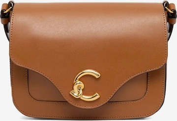 Coccinelle Schoudertas 'Coccinelle C-Me Calf Handbag Calf Smooth Leather' in Bruin: voorkant