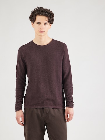 Pull-over QS en violet : devant