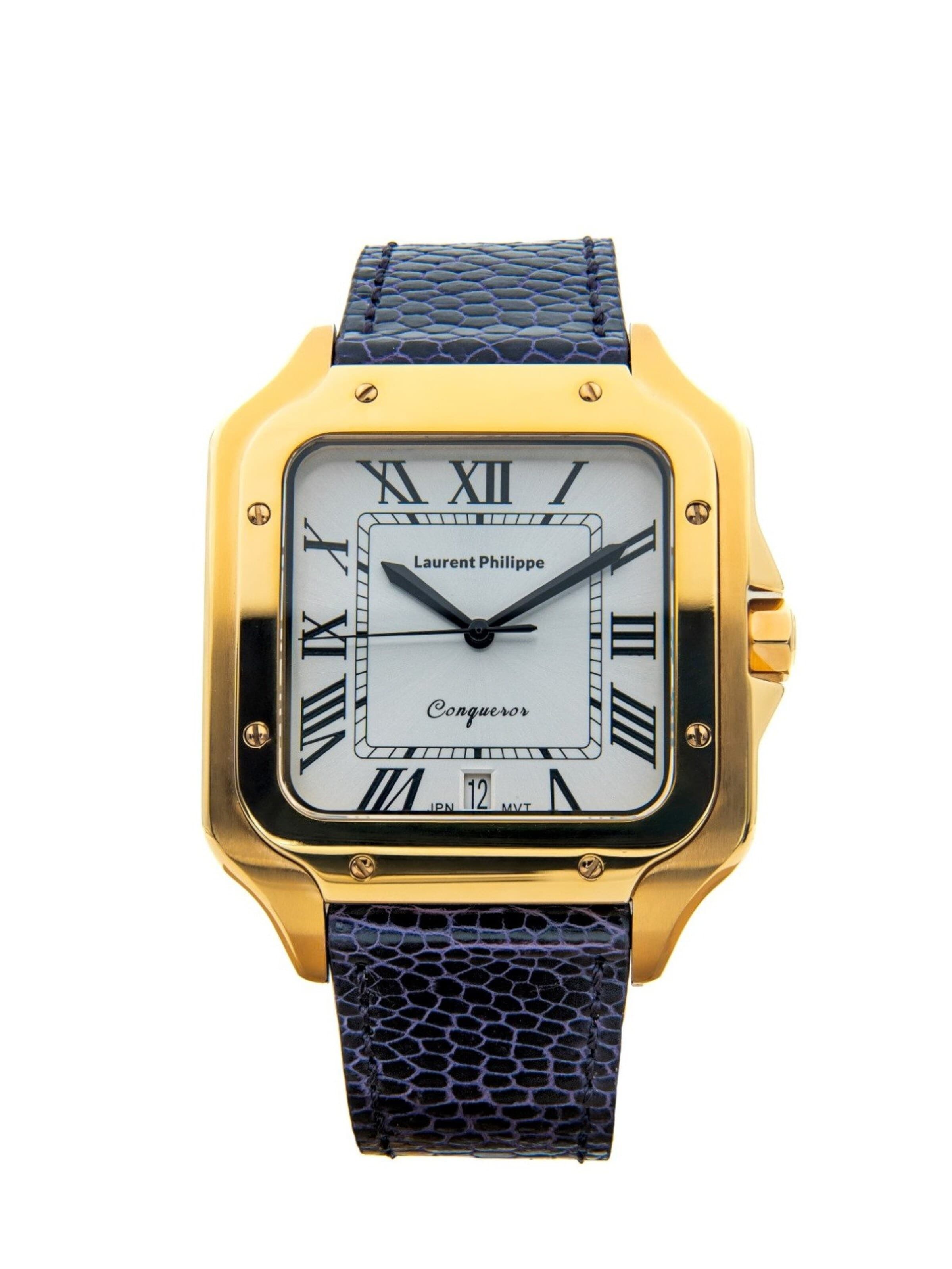 Laurent Philippe Analog Watch in Purple: front