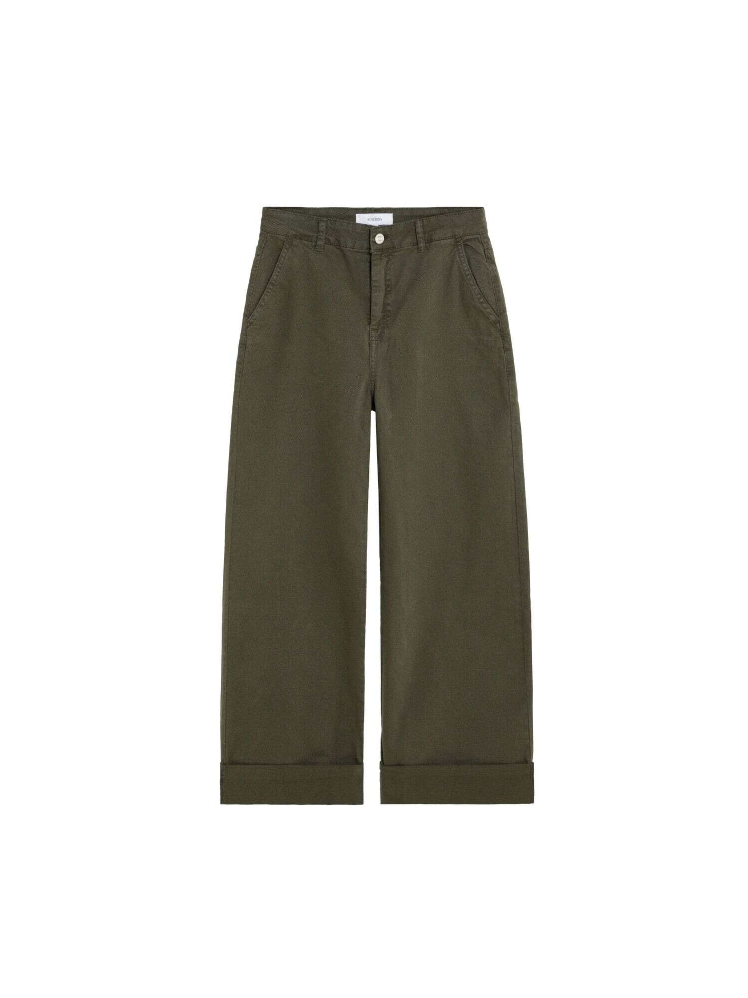 Wide leg Jeans di Scalpers in verde: frontale