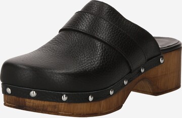 Clogs di Copenhagen in nero: frontale