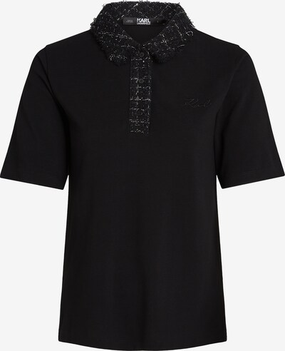 Karl Lagerfeld Poloshirt in schwarz / silber, Produktansicht