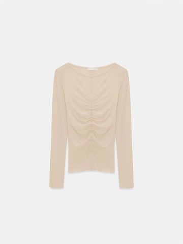 Camicia da donna di Dilvin in beige: frontale