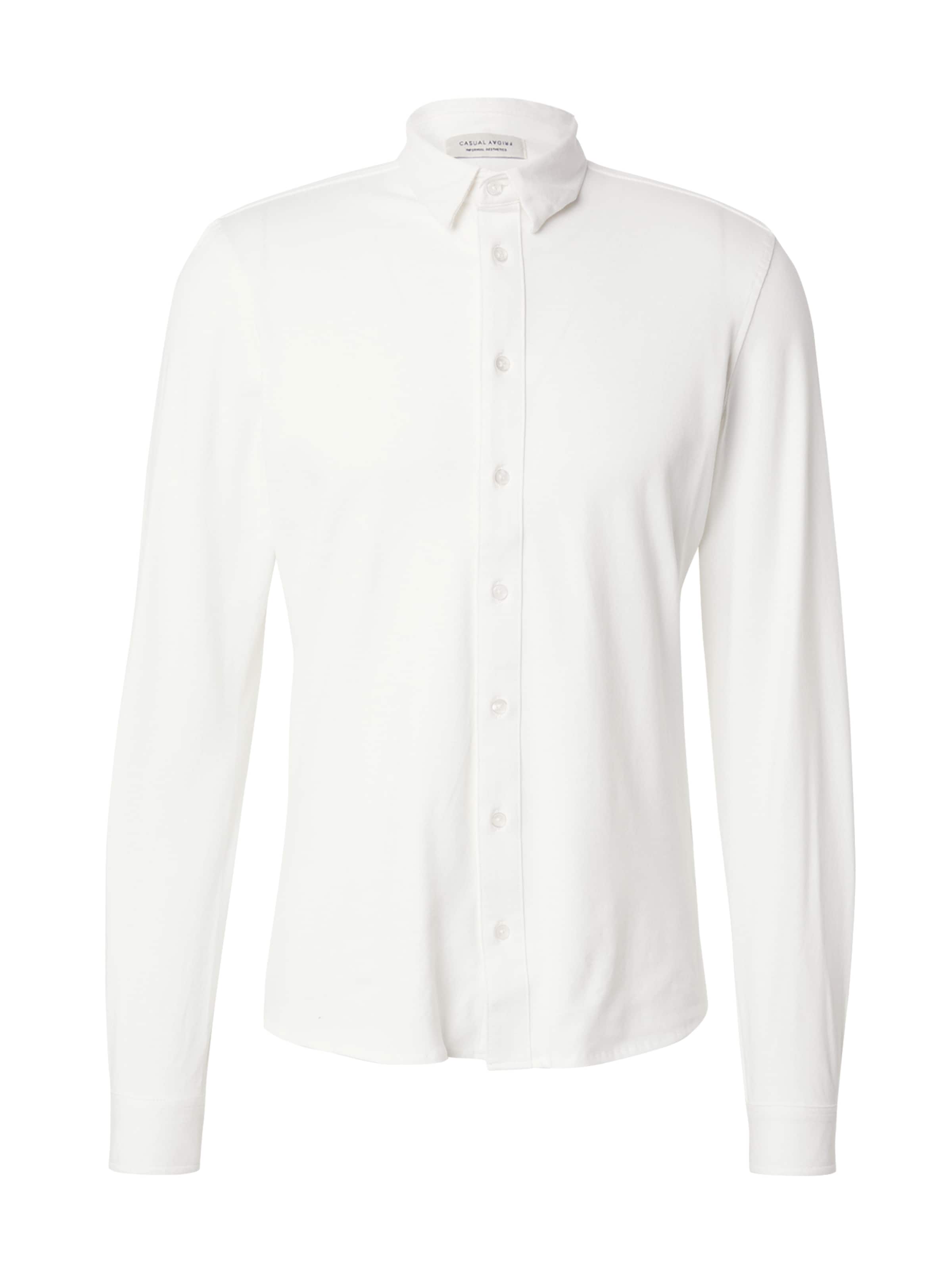 Casual Friday Kitsas lõige Triiksärk 'CF Arthur', värv valge: eest vaates