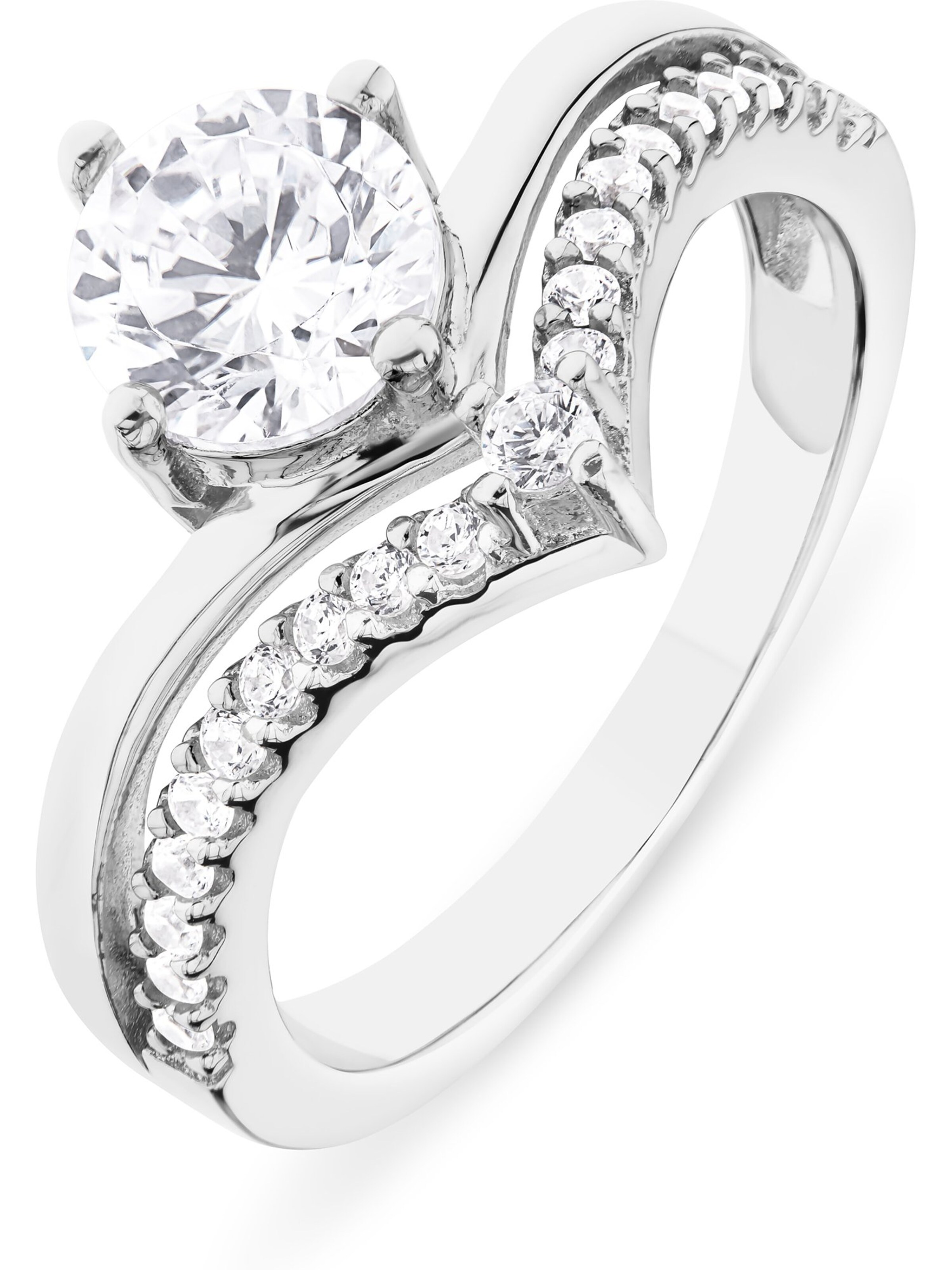 FAVS Ring in Silver: front