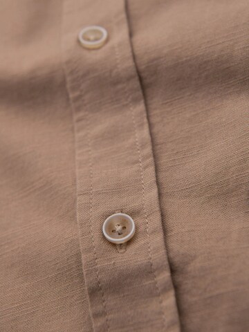 Ombre Regular fit Overhemd in Bruin