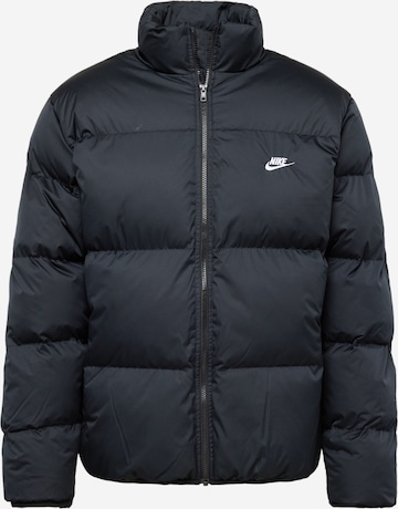 Nike Sportswear Winterjacke 'Club' in Schwarz: predná strana