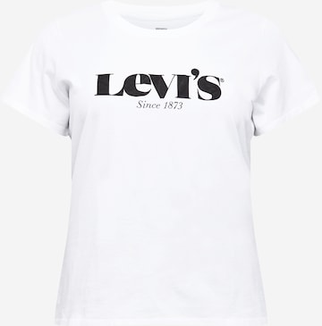 Levi's® Plus T-shirt 'PERFECT' i vit: framsida