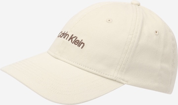 Calvin Klein Jeans Cap in Weiß: Vorderseite