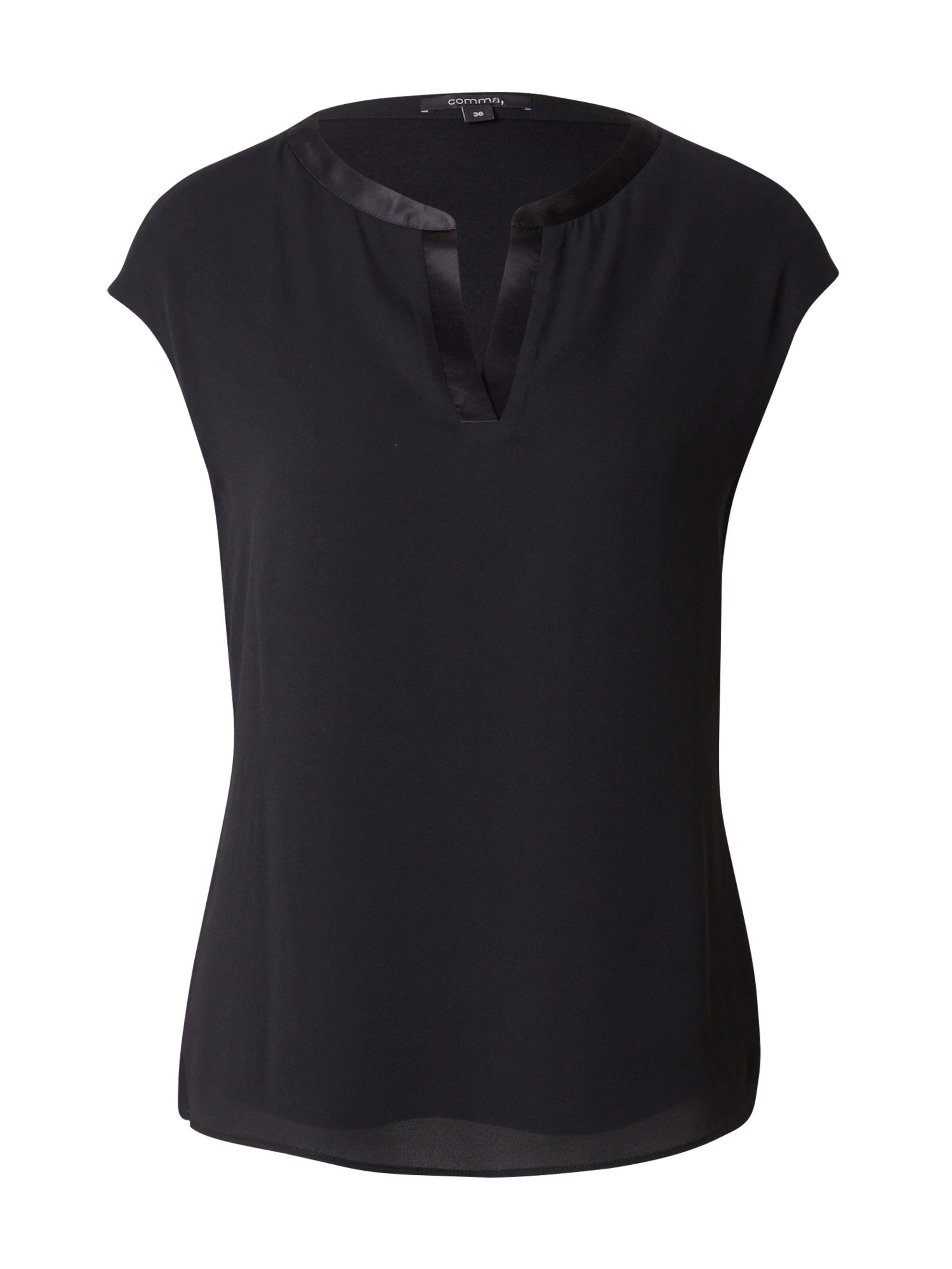 COMMA Shirt in Zwart: voorkant