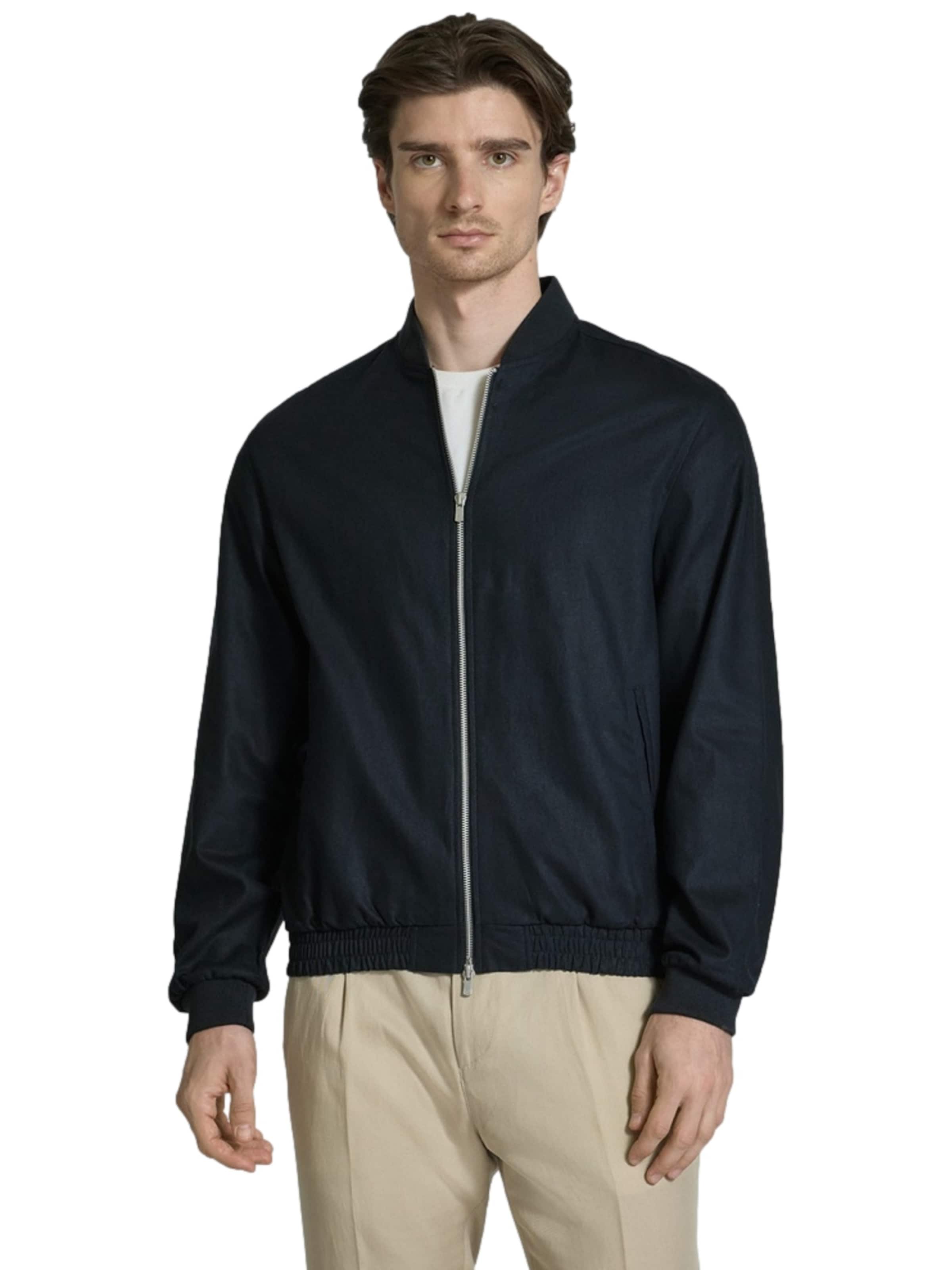 Veste mi-saison 'Leister' JACK & JONES en bleu : devant