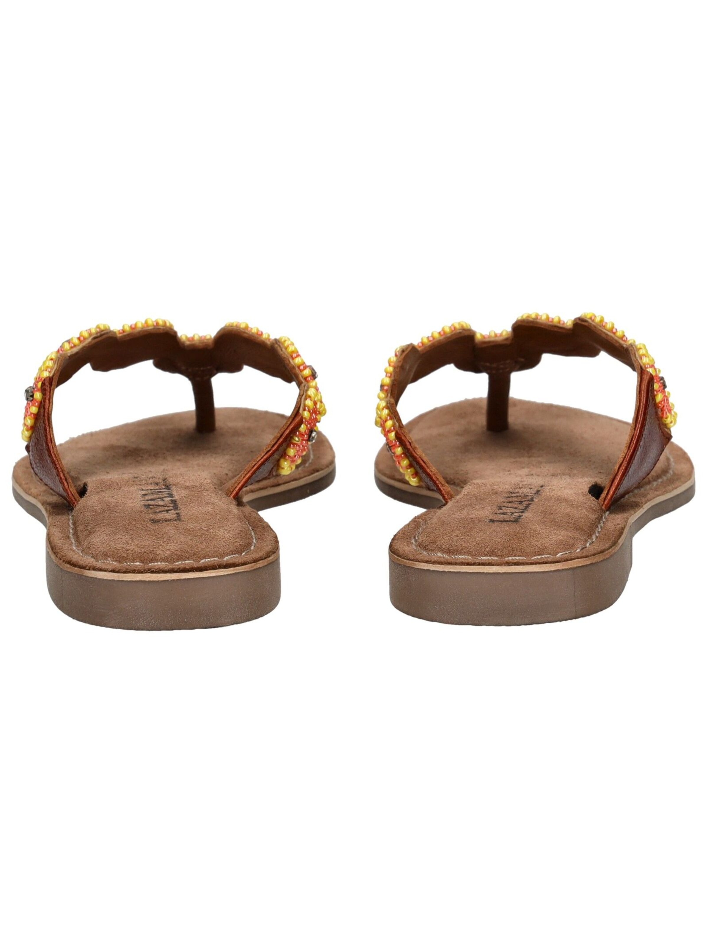 LAZAMANI T-Bar Sandals in Orange