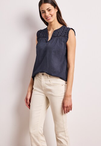 STREET ONE Blouse in Blue: front