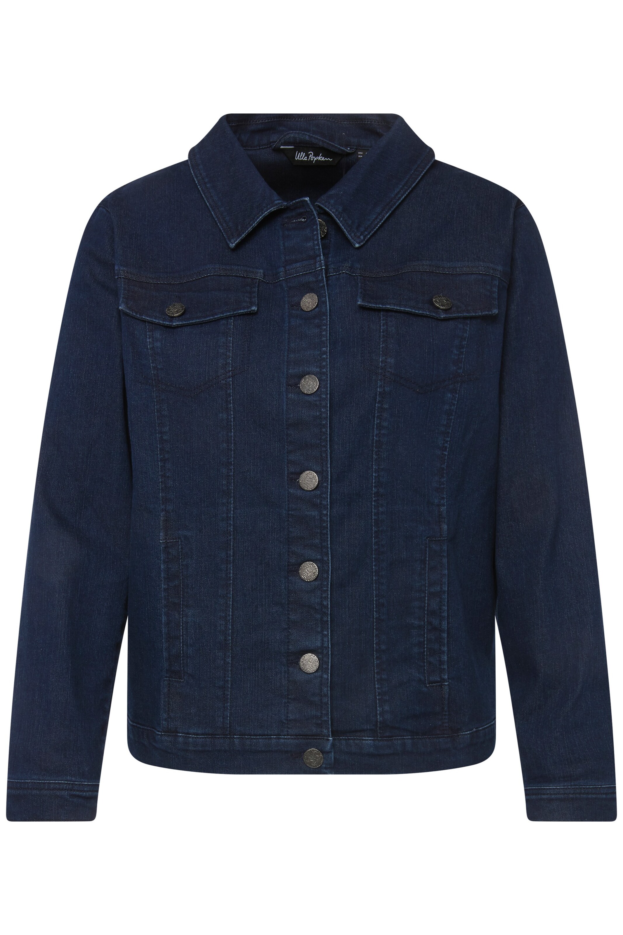 Ulla Popken Tussenjas in Blauw: voorkant