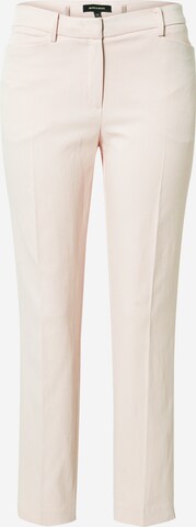 MORE & MORE Regular Trousers with creases in Pink: front