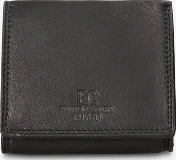 Portamonete 'Portafoglio uomo vera pelle con bottone pressione - Coveri' di Coveri Collection in nero: frontale