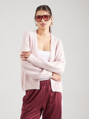 HOLLISTER Вязаная кофта в Ярко-розовый: спереди