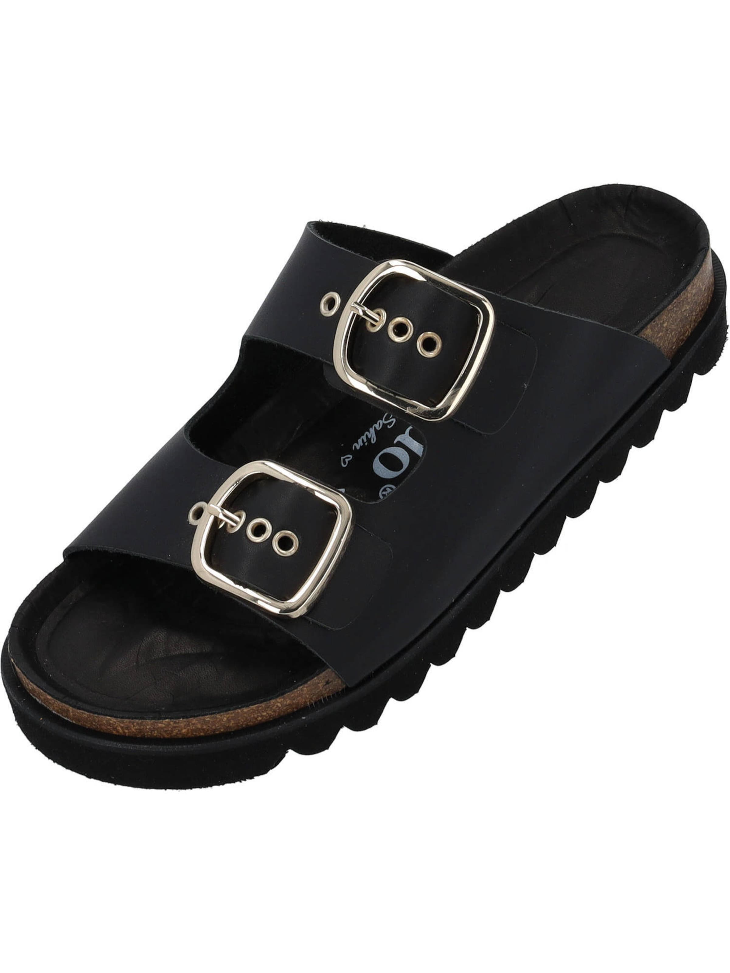 Palado by Sila Sahin Mule 'Korfu ' in Black: front