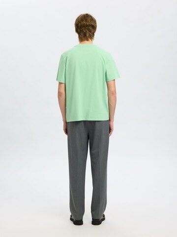SELECTED T-Shirt 'SLHAspen' in Grün