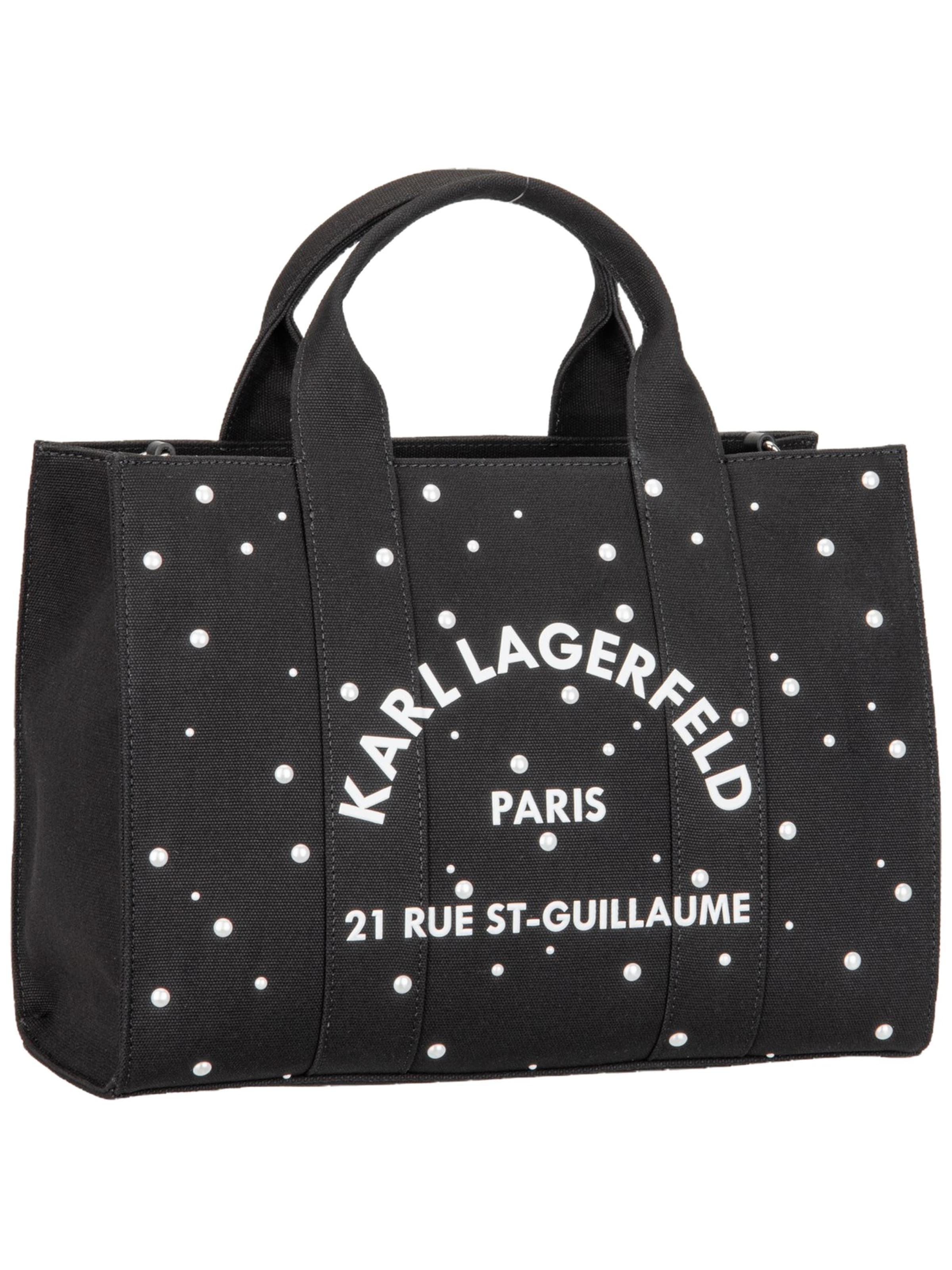 Karl Lagerfeld Torba shopper 'Rue St-Guillaume' w kolorze czarny: przód