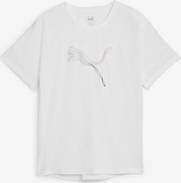 PUMA Shirt 'Evostripe' in Wit: voorkant