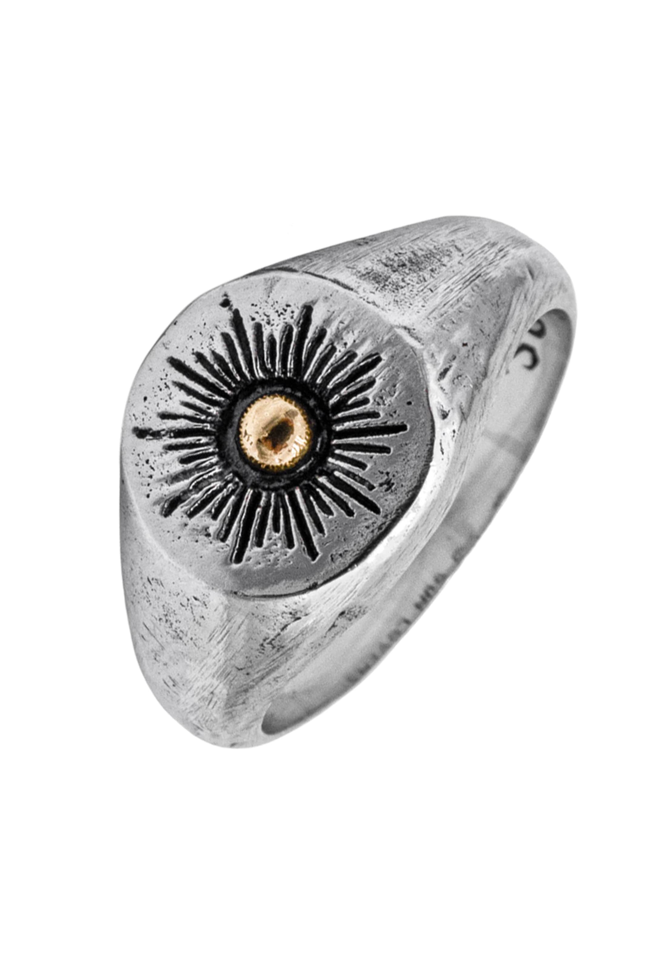 Anello 'Sun Lover' di Haze&Glory in argento: frontale