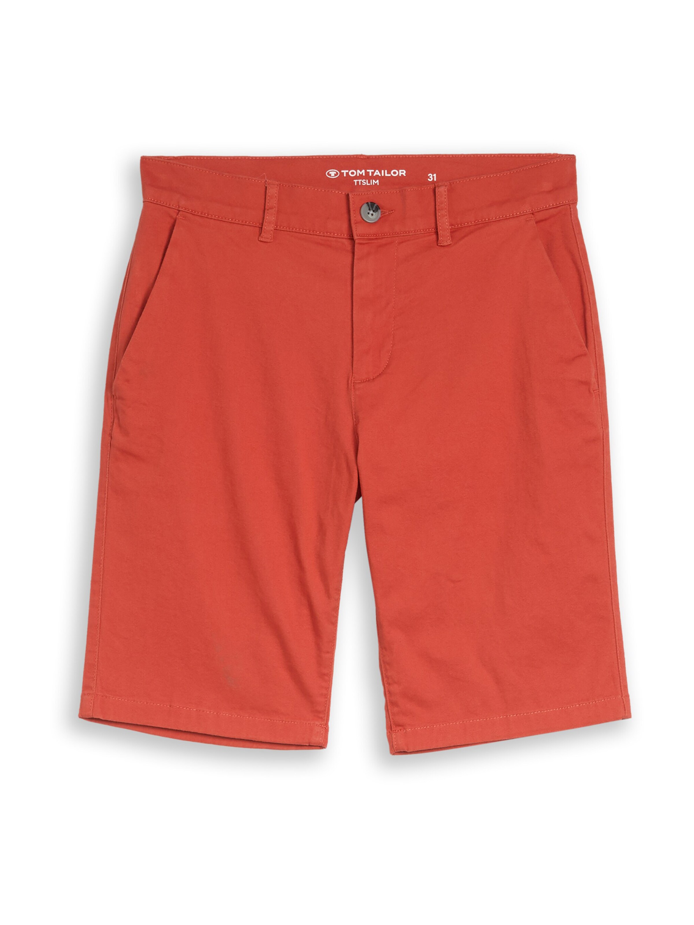 TOM TAILORChino hlače - crvena boja: prednji dio