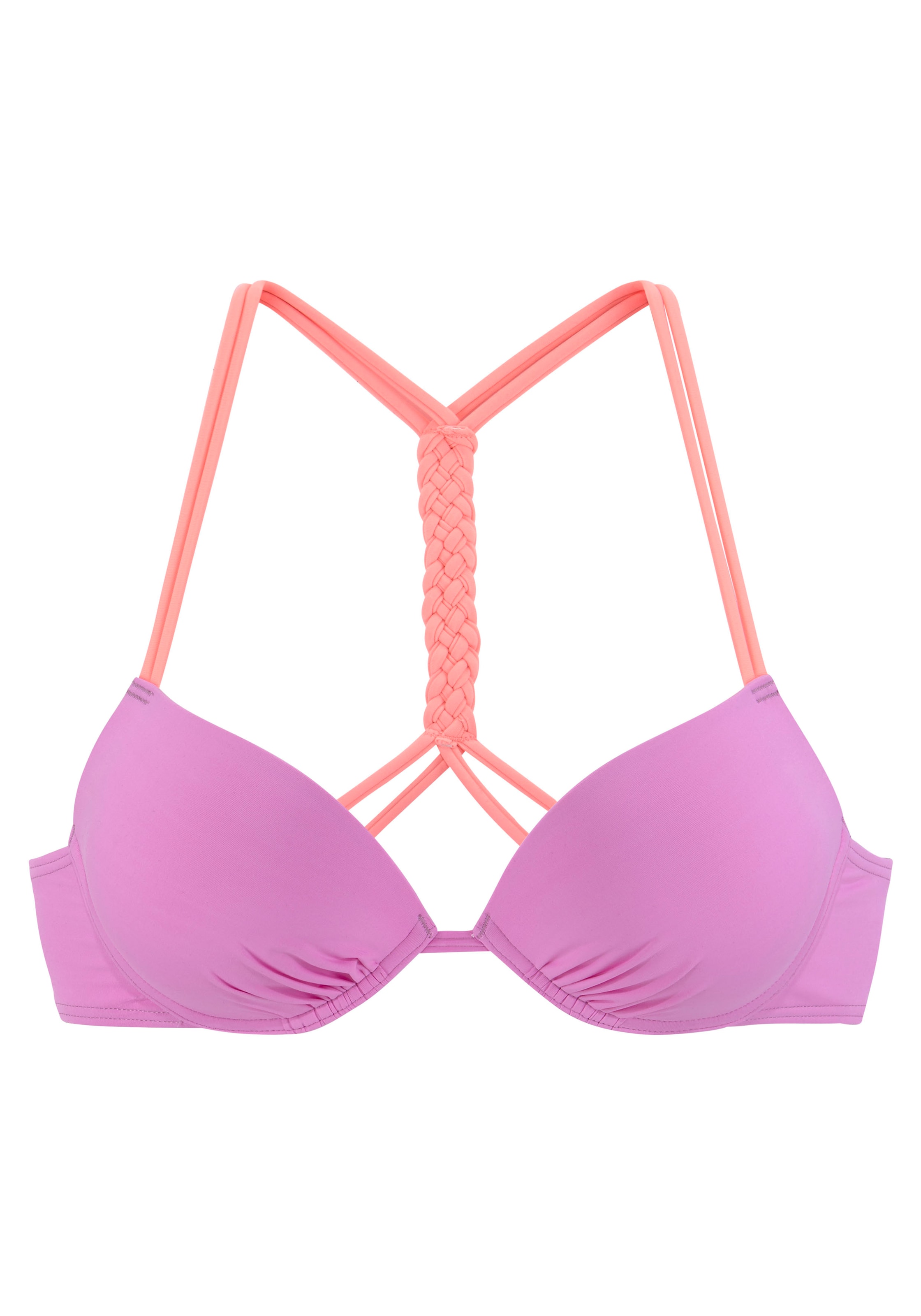 VENICE BEACH T-shirt Bikini top in Purple: front