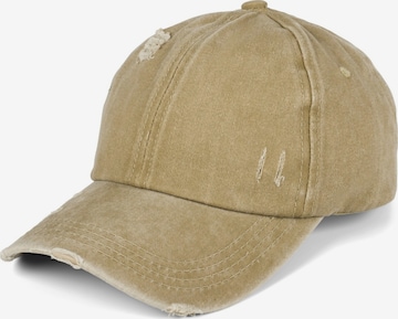 styleBREAKER Cap 'Ponytail Baseball Cap Used Look' in Grau: Vorderseite