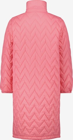 Cartoon Steppjacke mit Kragen in Pink