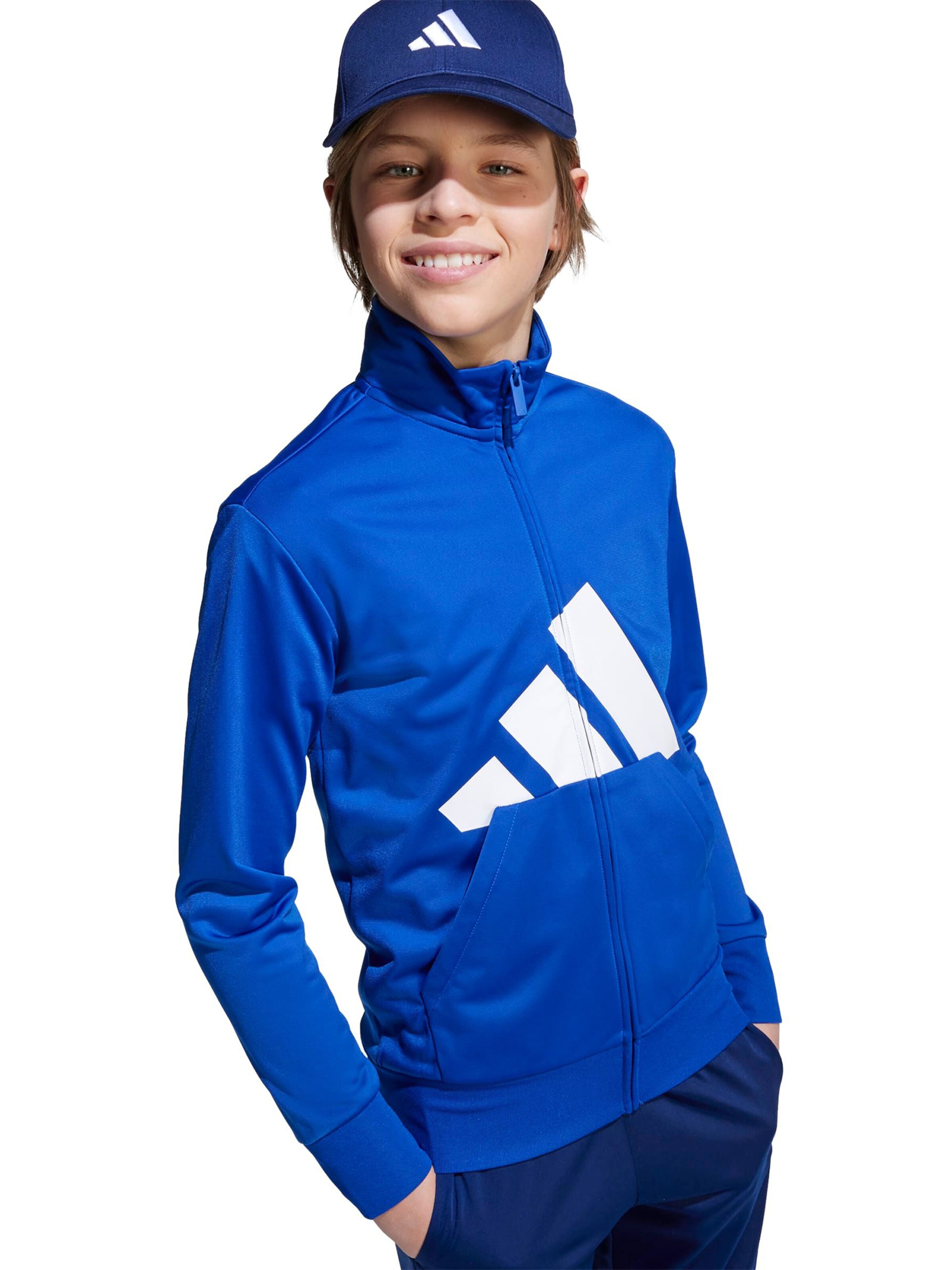 Costum de trening 'Essentials' de la ADIDAS SPORTSWEAR pe albastru