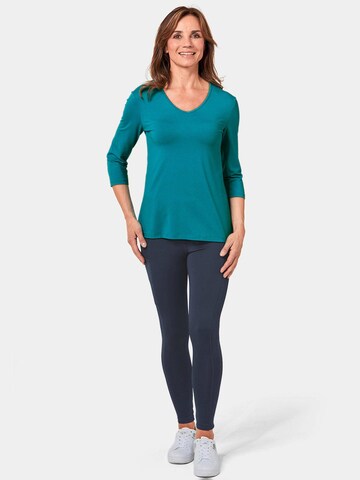 Goldner Shirt in Grün
