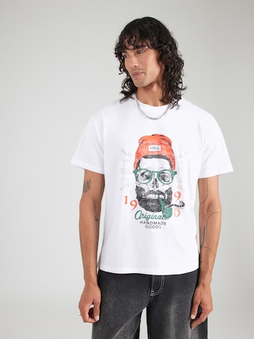 JACK & JONES Majica 'JORSHAPE' | bela barva: sprednja stran