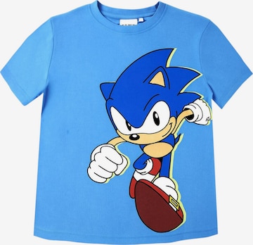 Sonic Shirt 'Sonic The Hedgehog T-Shirt' in Blue: front