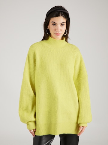 TOPSHOP Sweater in Yellow: front