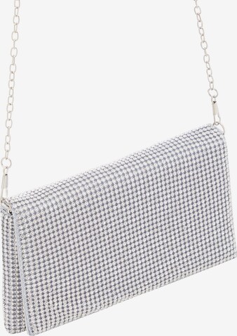 sudrabs faina "Clutch" stila somiņa