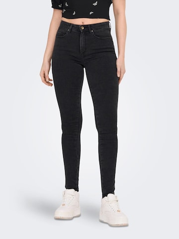 Skinny Jeans 'Royal' di ONLY in nero: frontale
