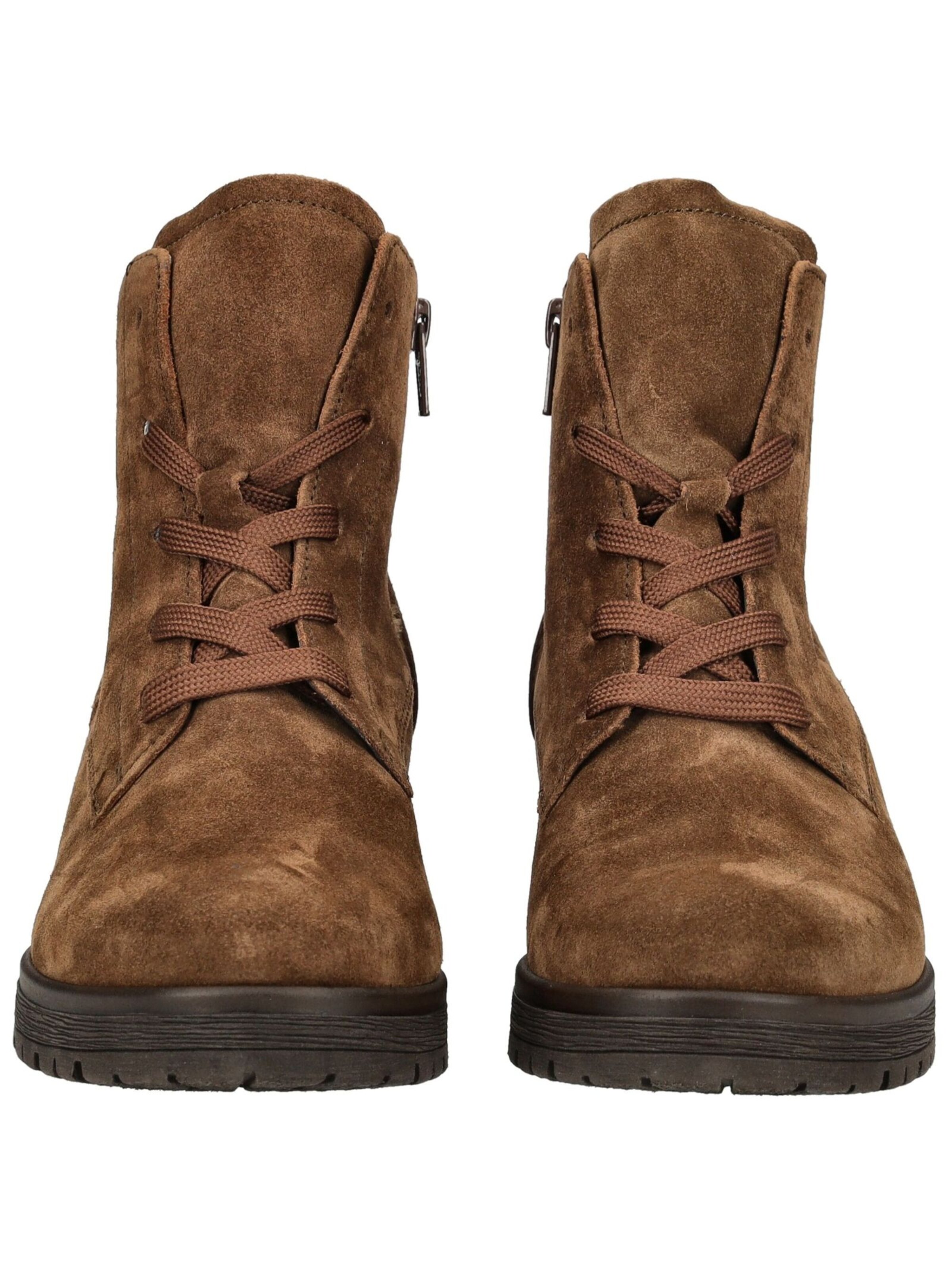 GABOR Lace-up bootie in Brown