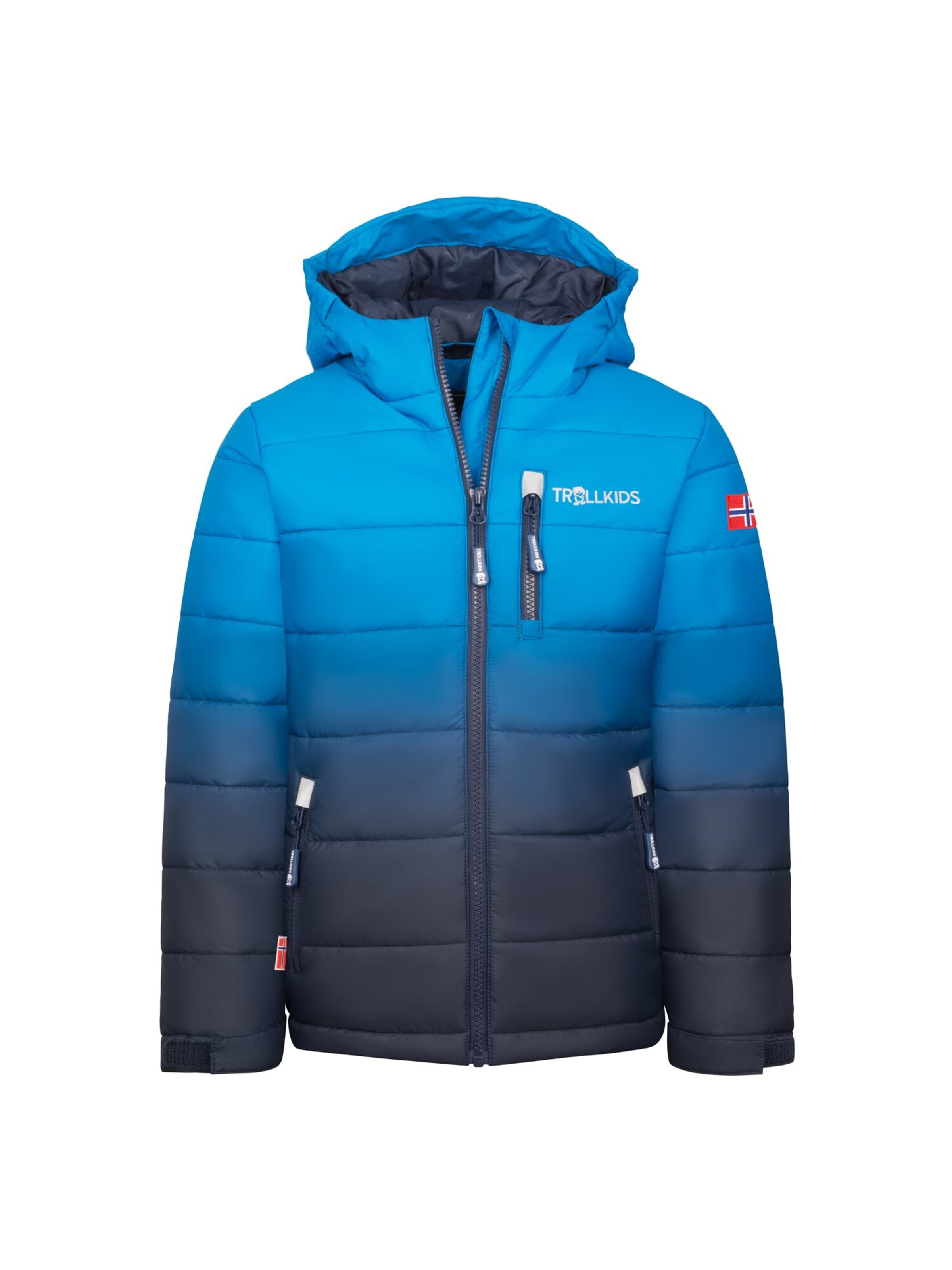 TROLLKIDS Winter Jacket in Blue: front
