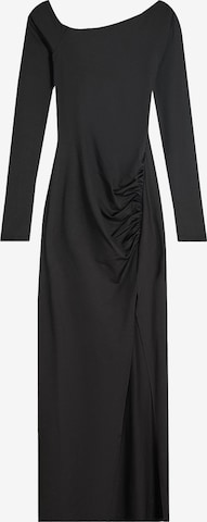 BershkaHaljina - crna boja: prednji dio