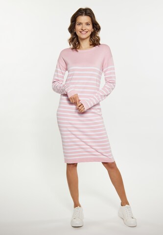 Robes en maille usha BLUE LABEL en rose : devant