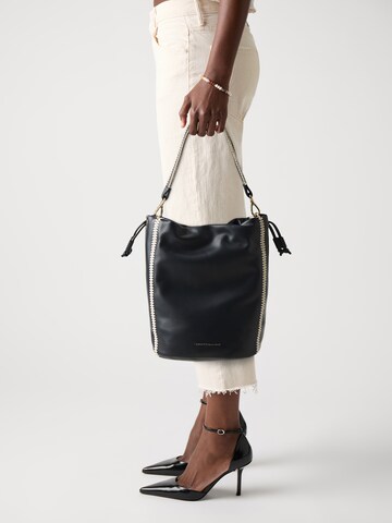 TOMMY HILFIGER Schultertasche 'SOFT SUMMER BUCKET' in Blau: Vorderseite