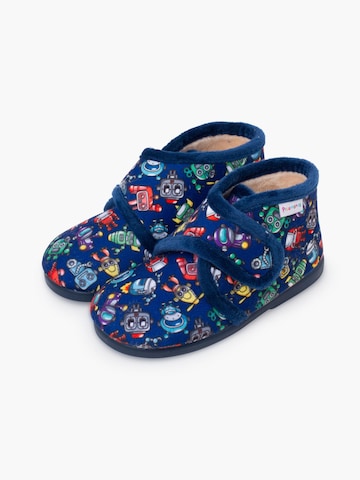 Pisamonas - Zapatillas de casa en azul