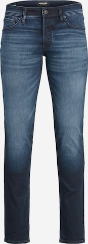 JACK & JONES Jeans 'Glenn Original GE 906 Indigo Knit Slim Fit Jeans' in Blauw: voorkant