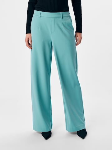 OBJECT Wide leg Trousers 'OBJLisa' in Blue: front