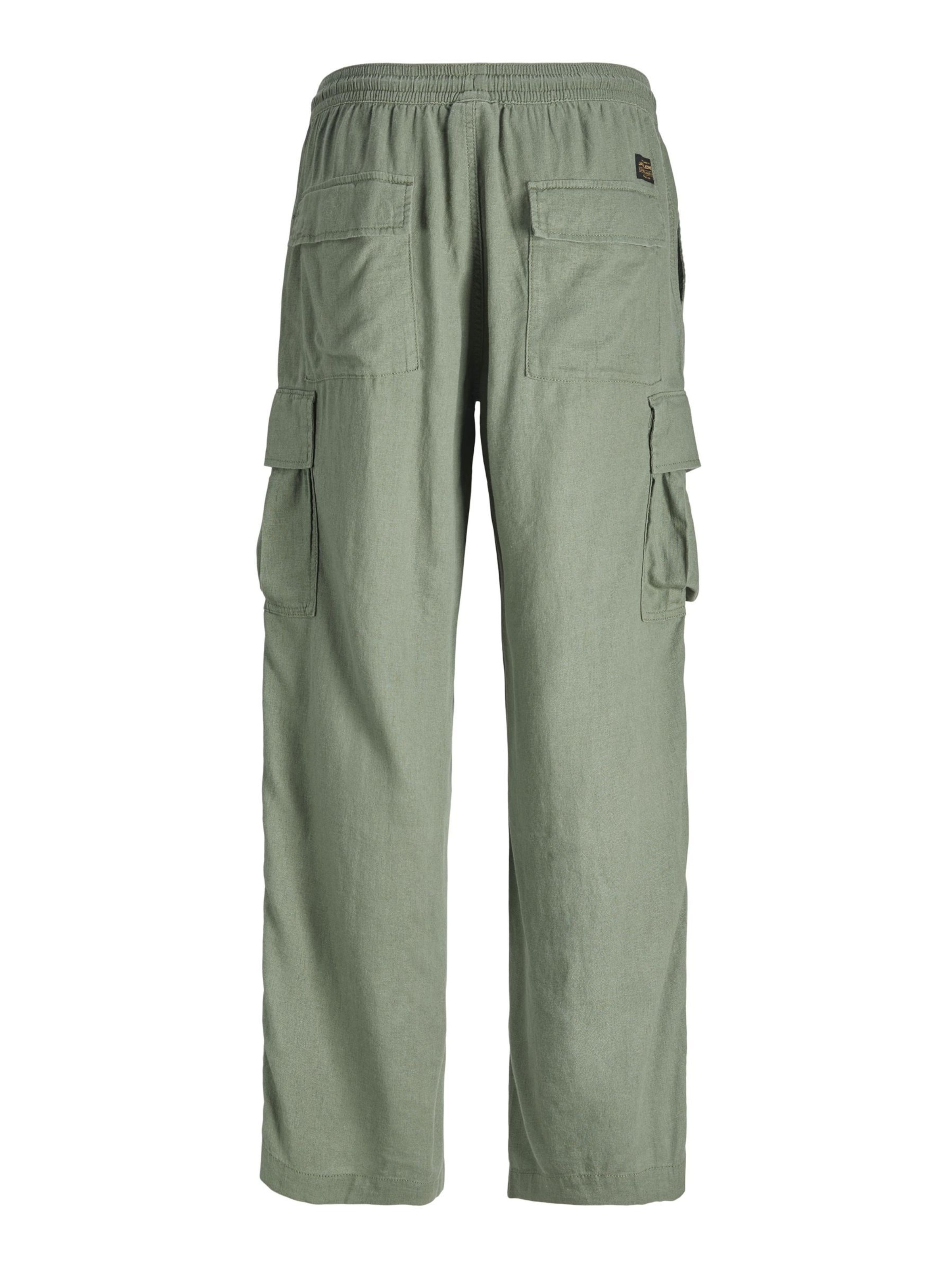 Loosefit Pantalon cargo JACK & JONES en vert