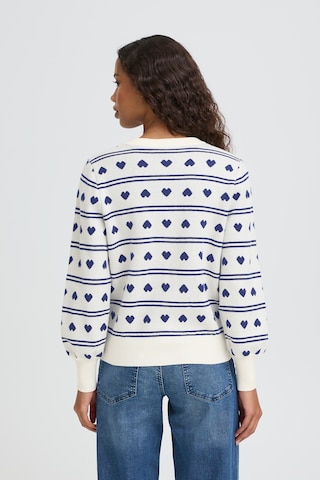 ICHI Knit Cardigan 'BRIELLE' in White