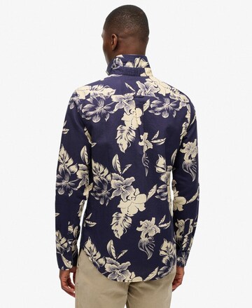 Coupe slim Chemise Superdry en bleu