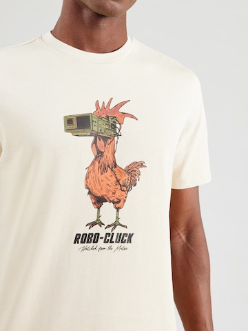 BLEND - Camiseta 'BHIDAN HUMOR ANIMAL' en beige