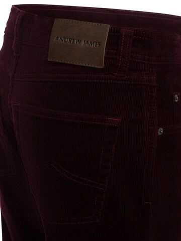 Nils Sundström Regular Trousers 'Aiden' in Red